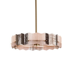 Kate Pink Chandelier - 6 Lights