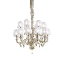 Louis XIV - 18 light Chandelier - White