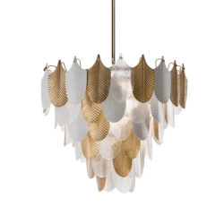 Peacock Medium Chandelier - 12 lights - Santorini
