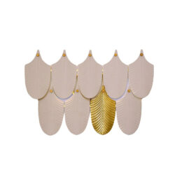 Peacock Wall Light - White & Gold - - Santorini